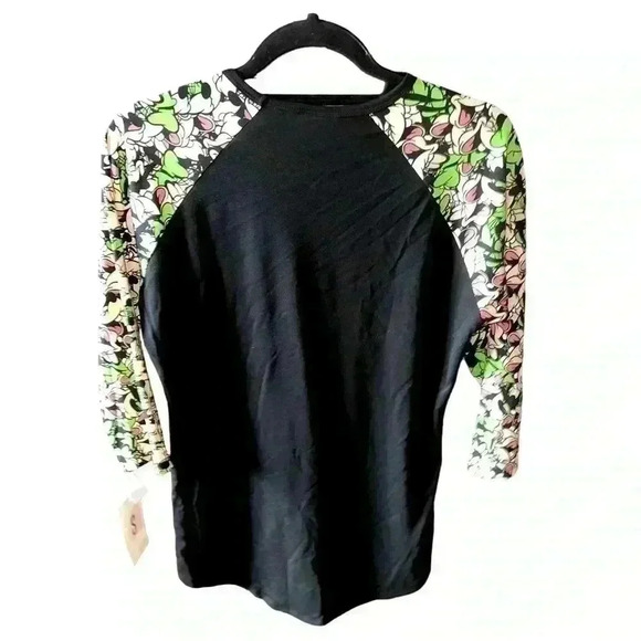 Lularoe Small Disney Randy baseball style t shirt  with Goofy arms! NWT. - Picture 2 of 9